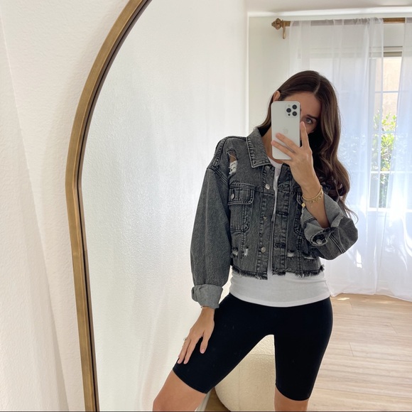 SOLD • The Street Distressed Denim Jacket - Picture 2 of 7